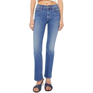 MOTHER Outsider Skimp Jeans 24 Dugout Doobies Wash Straight Leg